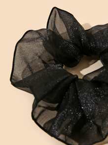 Mesh Hair Tie - Black - View 2