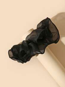Mesh Hair Tie - Black - View 3