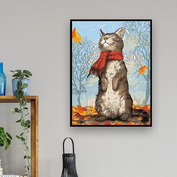 

Cartoon Cat Pattern Diamond Painting Without Frame, Multicolor