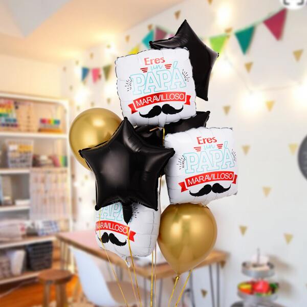 

10pcs Father's Day Balloon Set, Multicolor