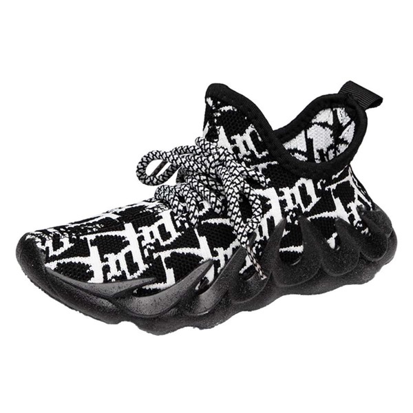 

Toddler Boys Lace Up Decor Sneakers, Black