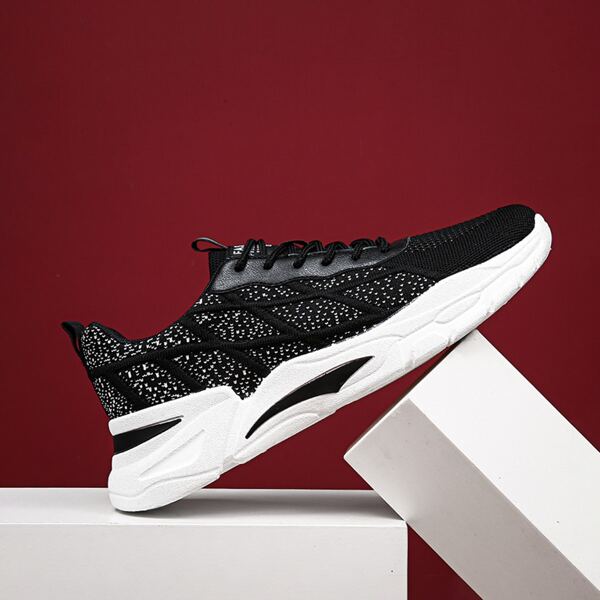 

Men Lace-Up Front Sneakers, Black