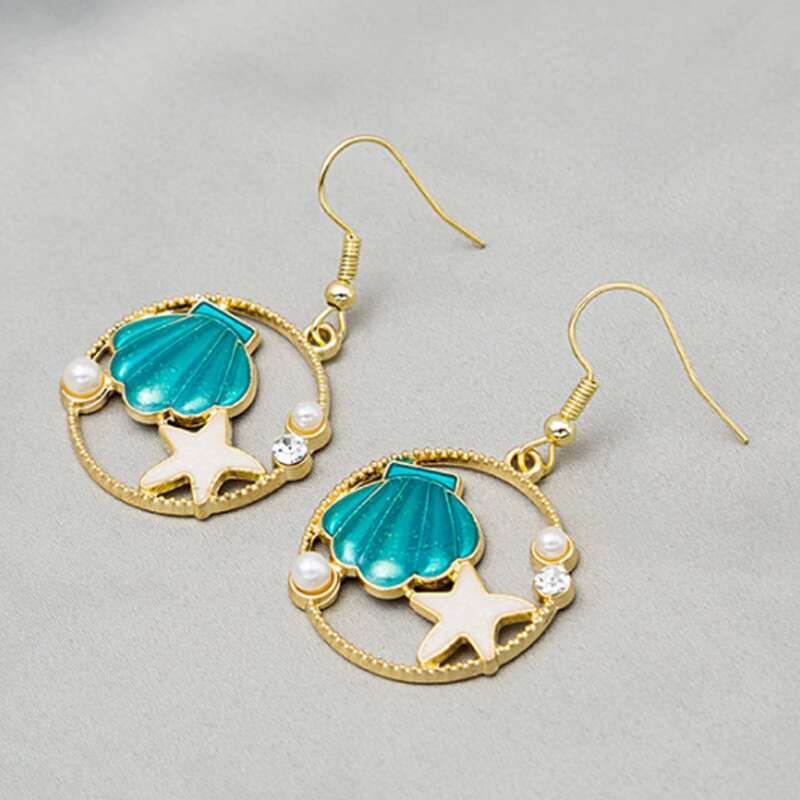 

Shell & Starfish Drop Earrings, Multicolor
