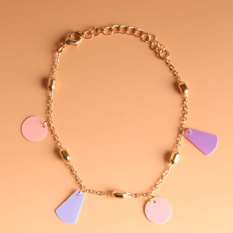 

Geo Design Bracelet, Gold
