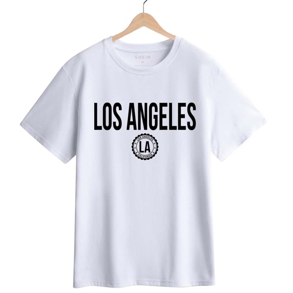 

Letter & Star Print Tee, White
