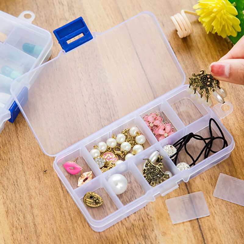 

1pc Multi-grid Jewelry Storage Box, Clear