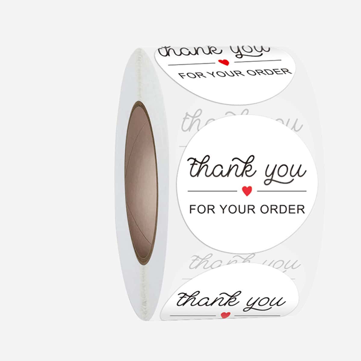 

1roll 500pcs Slogan Graphic Sealing Sticker, Black