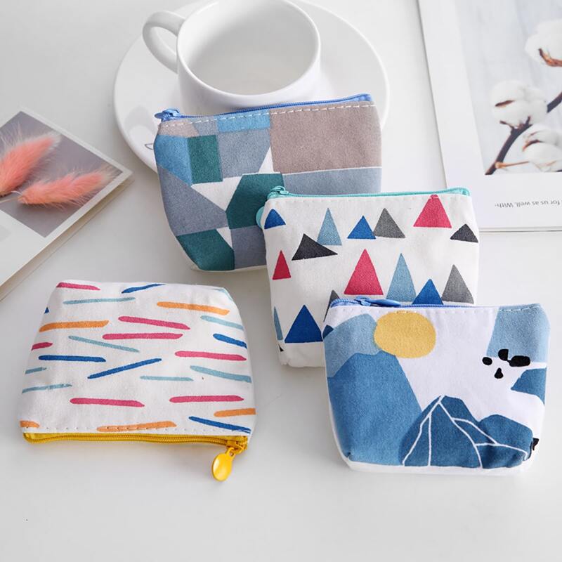 

1pc Random Geo Mini Storage Bag, Multicolor