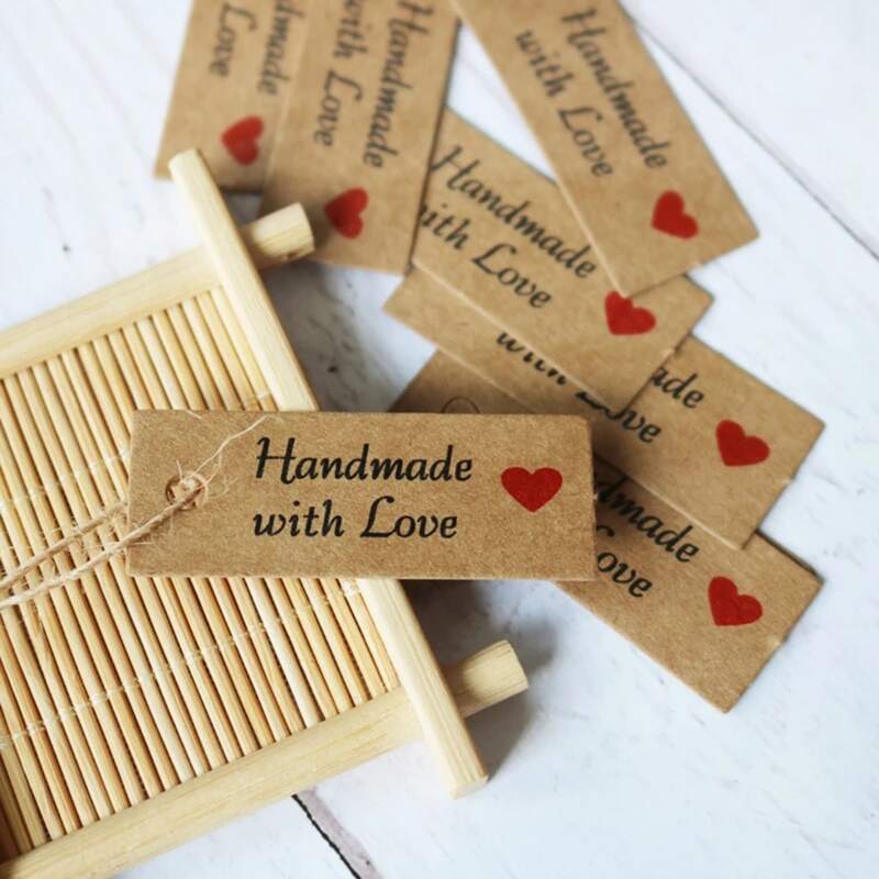 

100pcs Cake Decorative Card, Brown