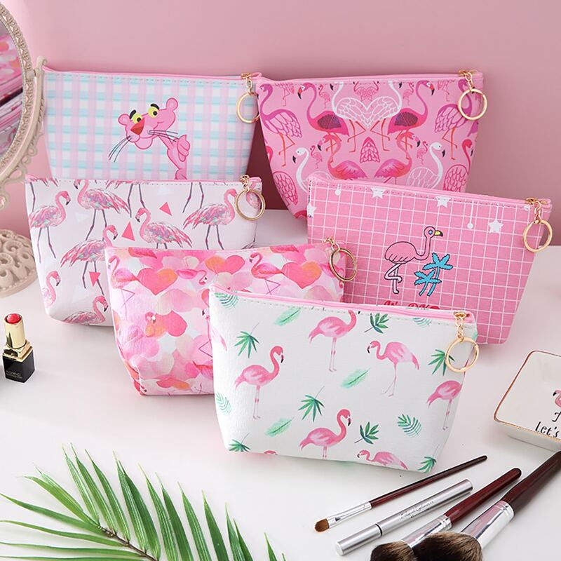 

1pc Random Flamingo Storage Bag, Multicolor