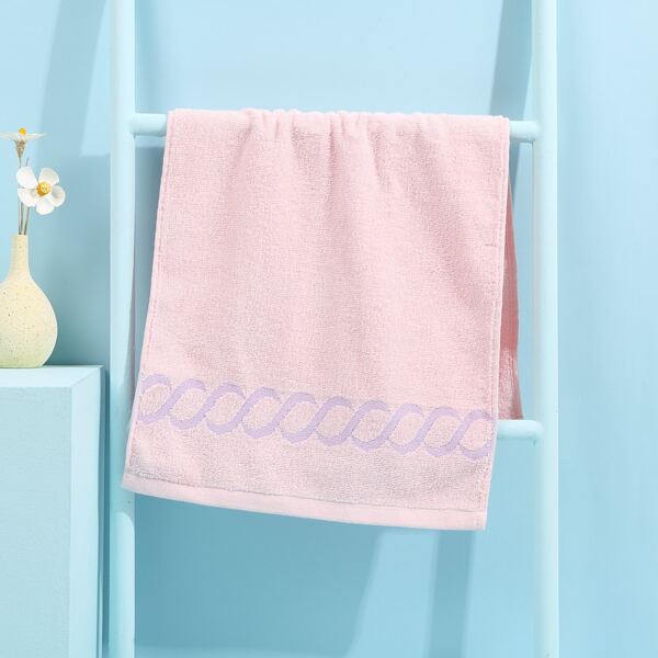 

Graphic Print Face Towel, Pink