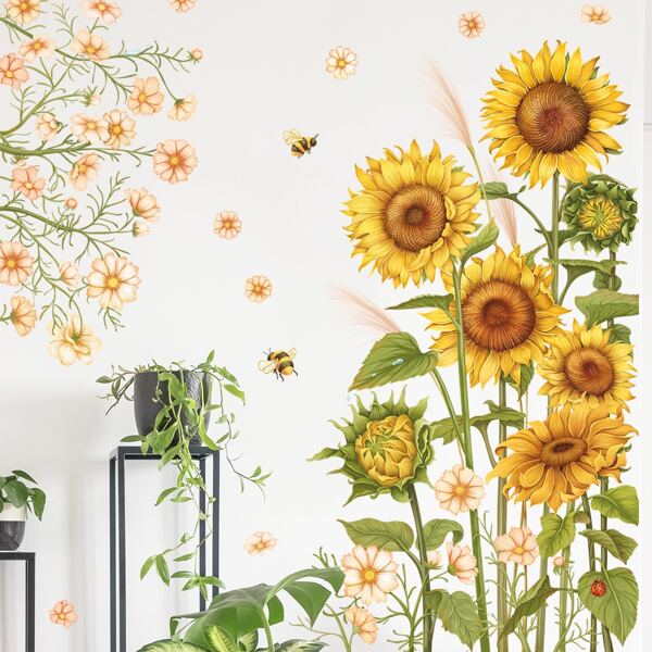 

Sunflower Print Wall Sticker, Yellow