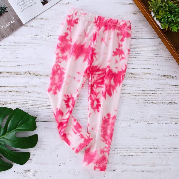 

Toddler Girls Tie Dye Leggings, Pink