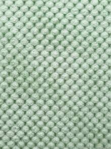 Miater 1pc Solid Color Cushion Cover Without Filler - Green - View 6