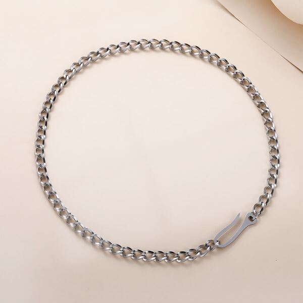 

Minimalist Chain Necklace, Silver