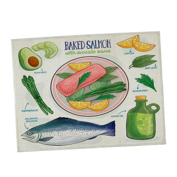 

Food Print Placemat, Multicolor