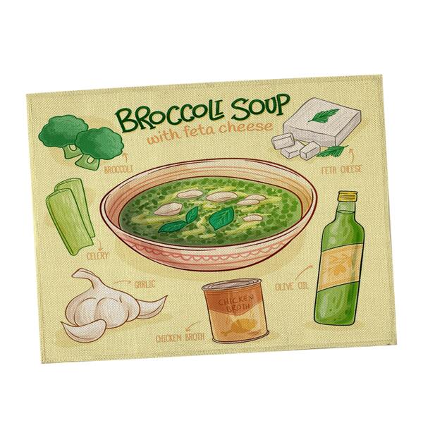 

Food Print Placemat, Multicolor