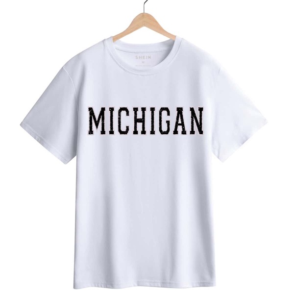 

Letter Graphic Crew Neck Tee, White