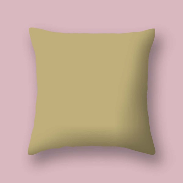 

Solid Color Cushion Cover Without Filler, Khaki