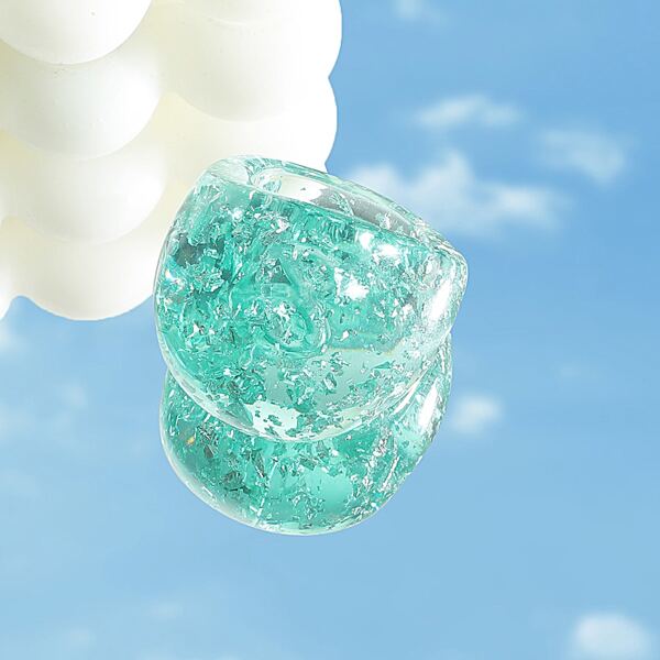 

Chunky Resin Ring, Green