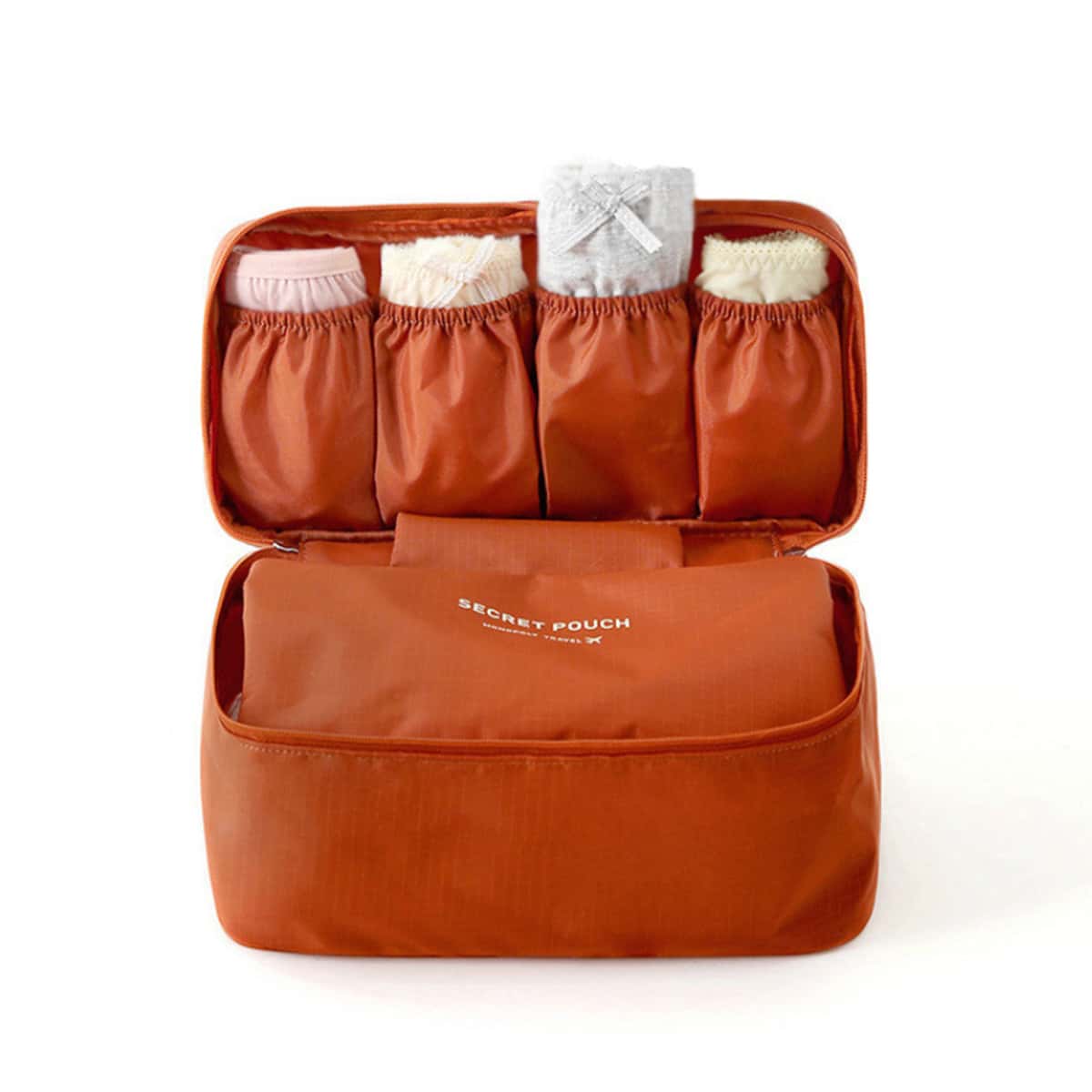 

1pc Underwear Storage Bag, Orange