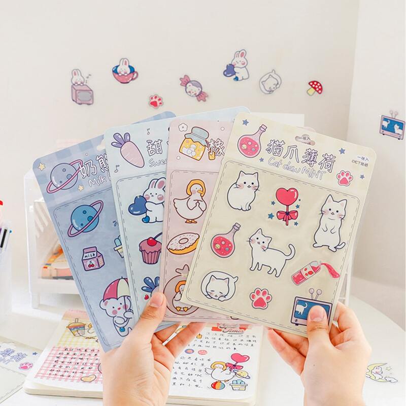 

1sheet Cartoon Graphic Random Sticker, Multicolor
