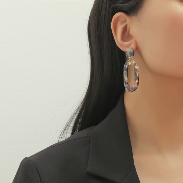 

Geo Decor Drop Earrings, Multicolor