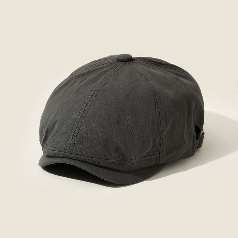 

Guys Simple Solid Beret, Dark grey