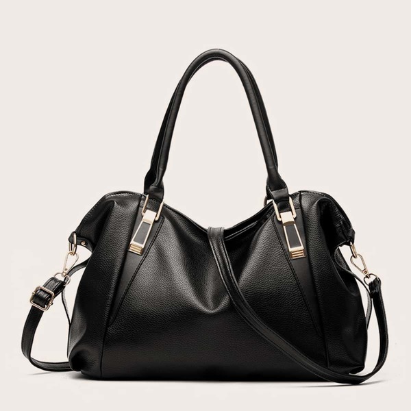 

Large Capacity Top Handle Tote Bag, Black