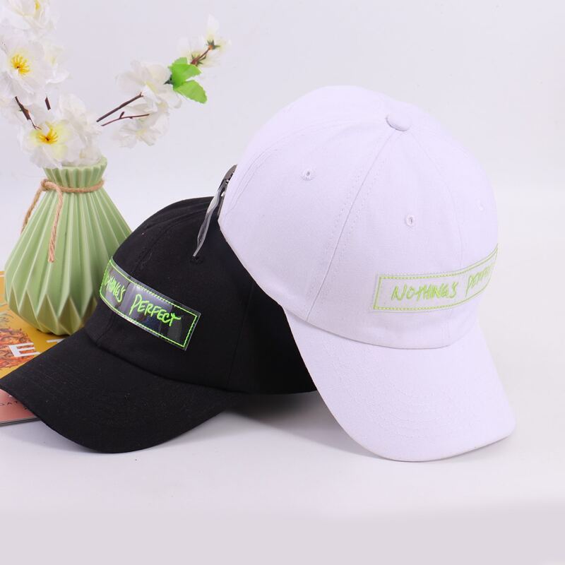 

2pcs Guys Slogan Graphic Embroidery Baseball Cap, Black