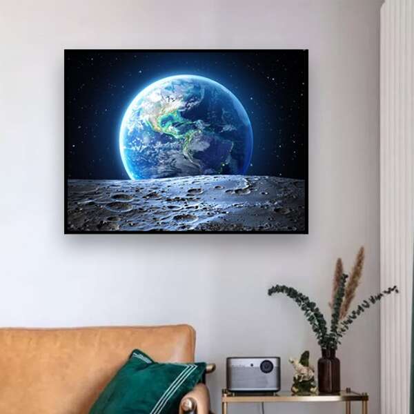 

Earth Print DIY Diamond Unframed Painting, Multicolor