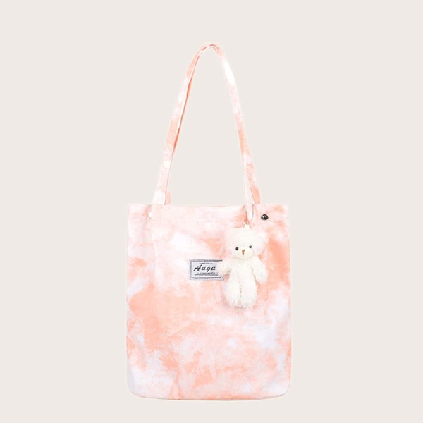 

Tie Dye Canvas Shopper Bag, Pink