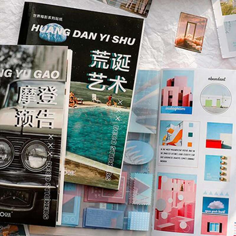 

20pcs Random Pattern Material Sticker, Multicolor