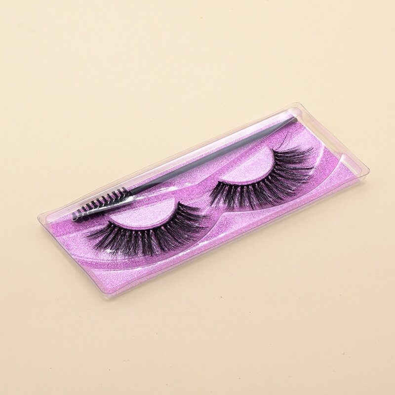 

1pair Volume Eyelashes, Black