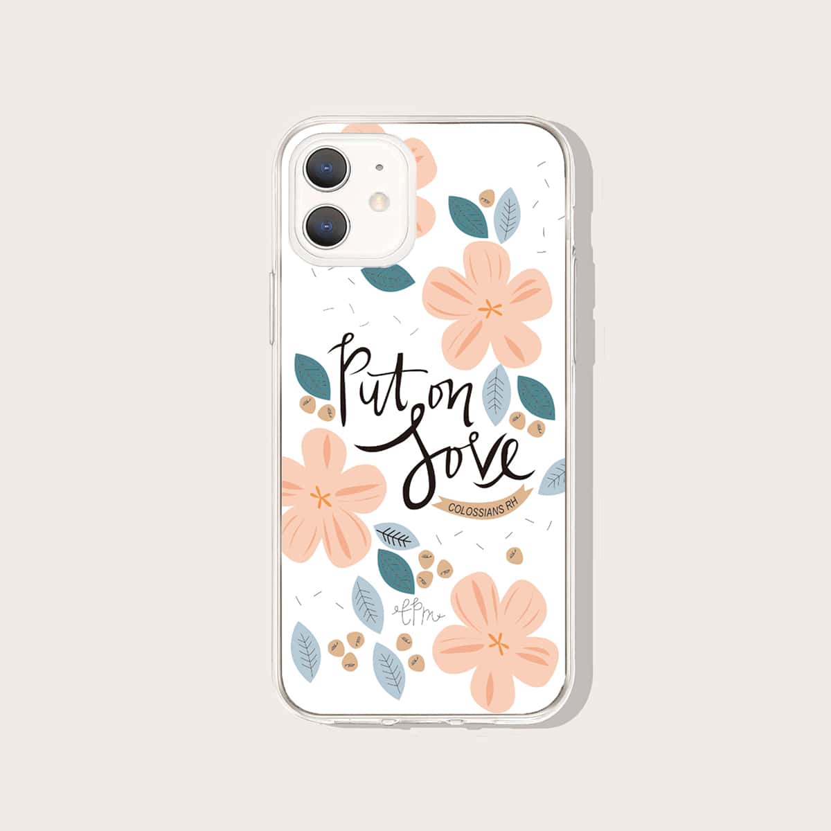

Flower Graphic Phone Case, Multicolor