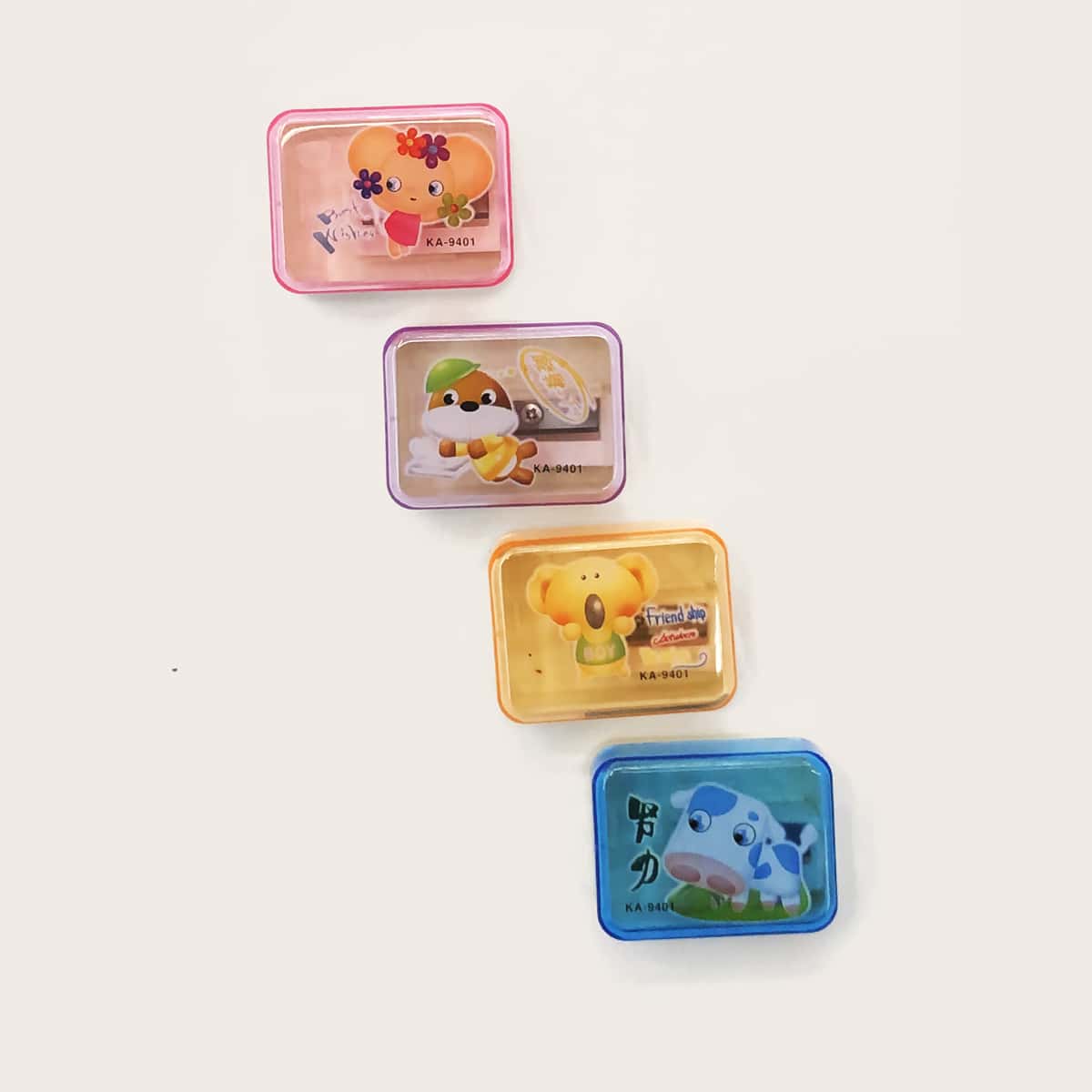 

2pcs Cartoon Graphic Random Pencil Sharpener, Multicolor