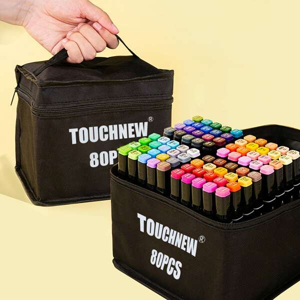 

1pc Marker Storage Bag, Black