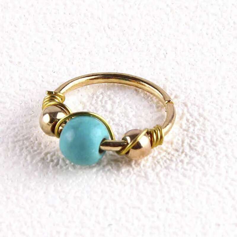 

1pc Geo Nose Ring, Multicolor