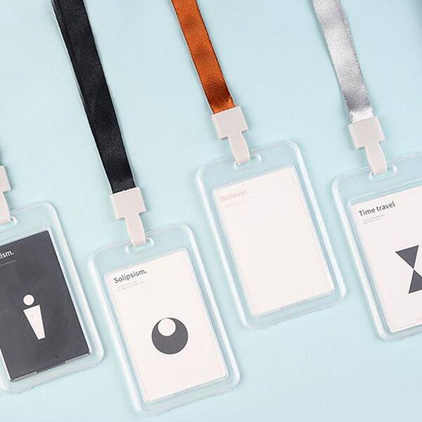 

1pc Random Color Lanyard Card Holder, Multicolor