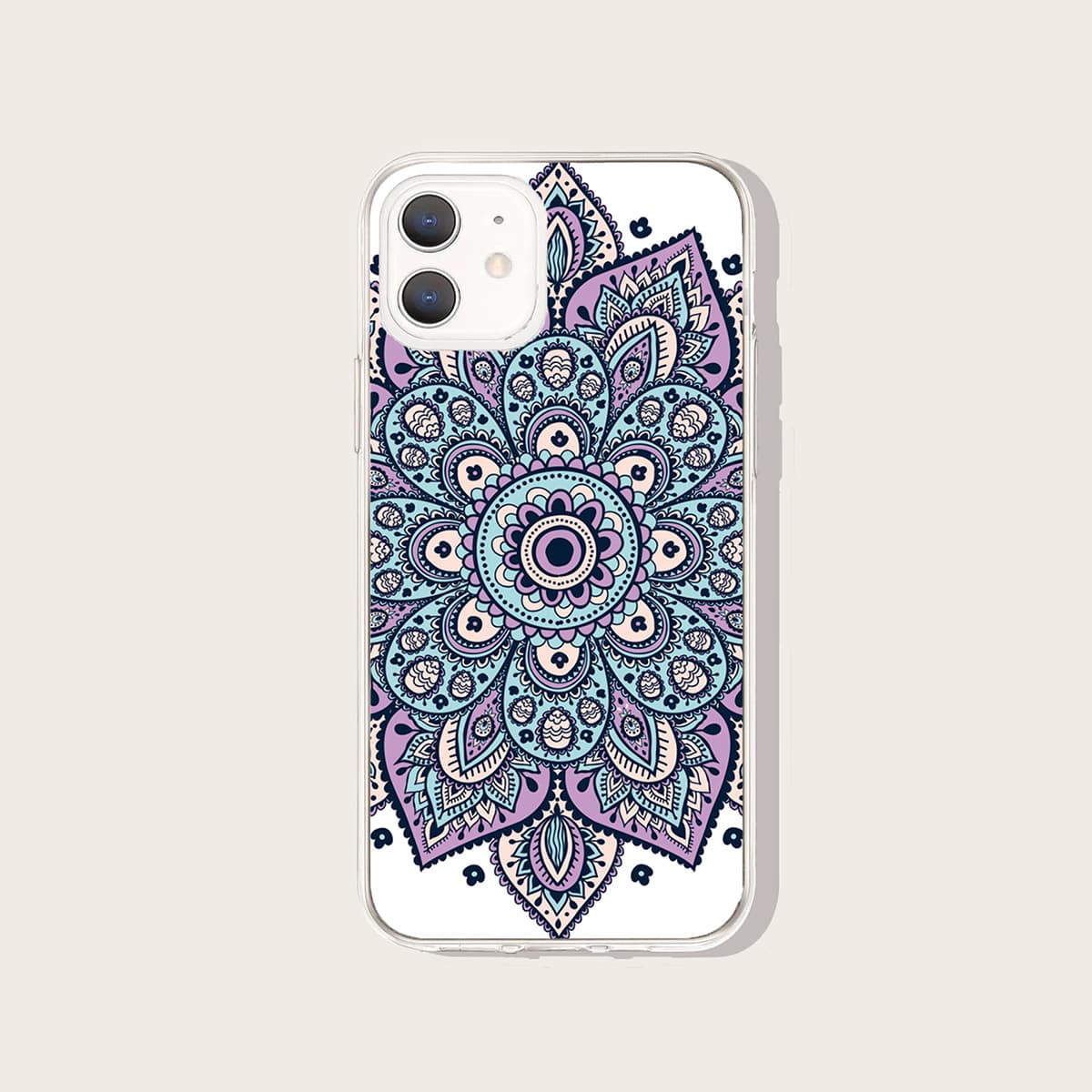 

1pc Graphic Phone Case, Multicolor