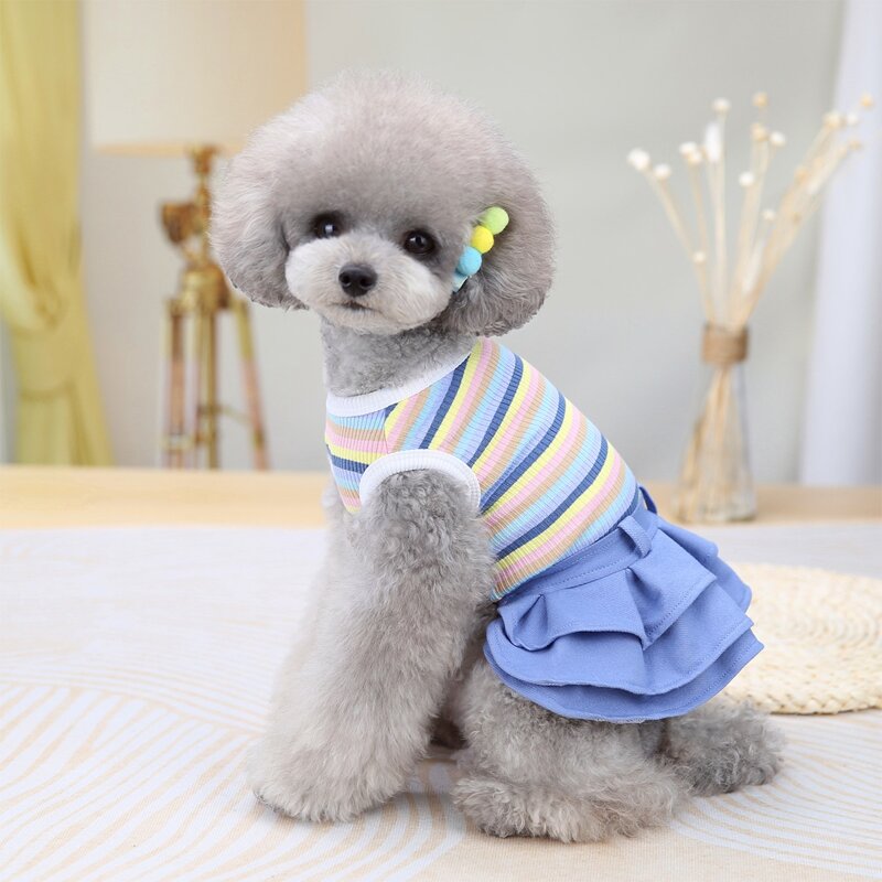 

Striped Pattern Pet Dress, Multicolor