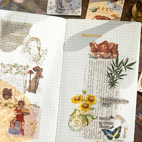 

1шт наклейка со случайным узором, Многоцветный