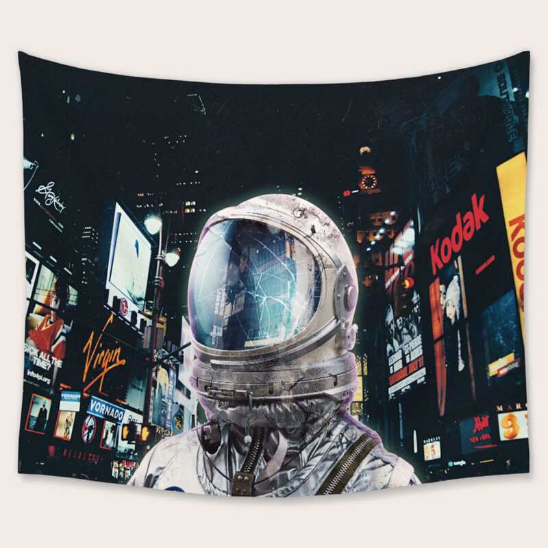 

Astronaut Print Tapestry, Multicolor