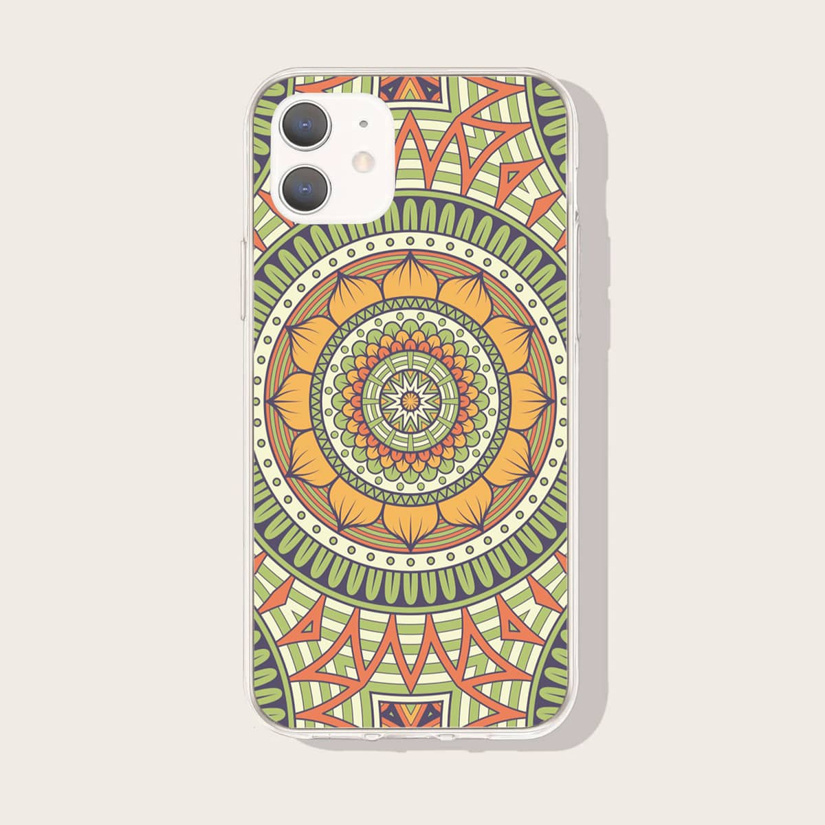 

1pc Graphic Phone Case, Multicolor