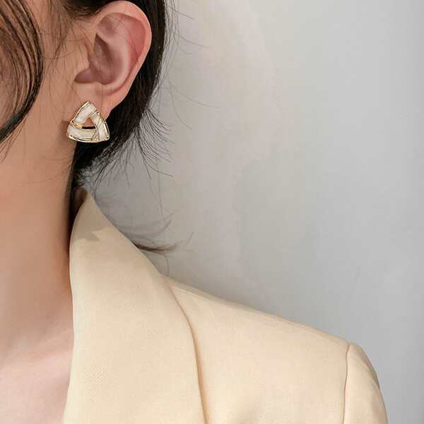 

Geo Decor Stud Earrings, Gold