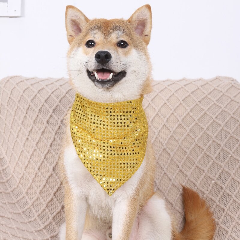 

Sequin Pet Scarf, Yellow
