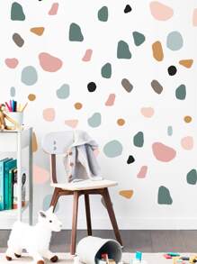 Pegatina de pared de niños con estampado de piedra