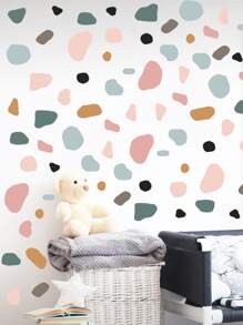 Pegatina de pared de niños con estampado de piedra