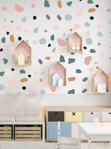 Pegatina de pared de niños con estampado de piedra