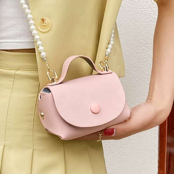 

Mini Satchel Bag, Pink